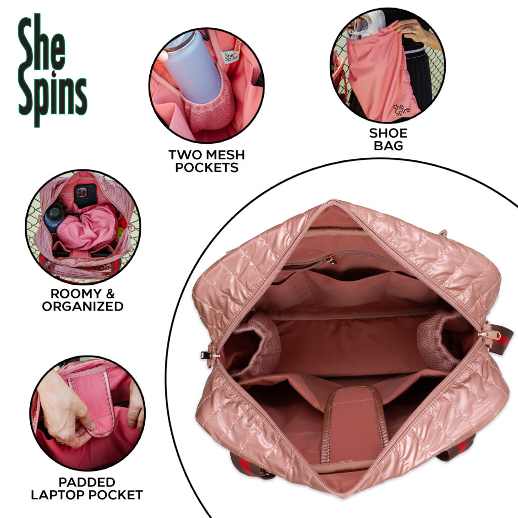 Shespins Pickleball Tote Bag