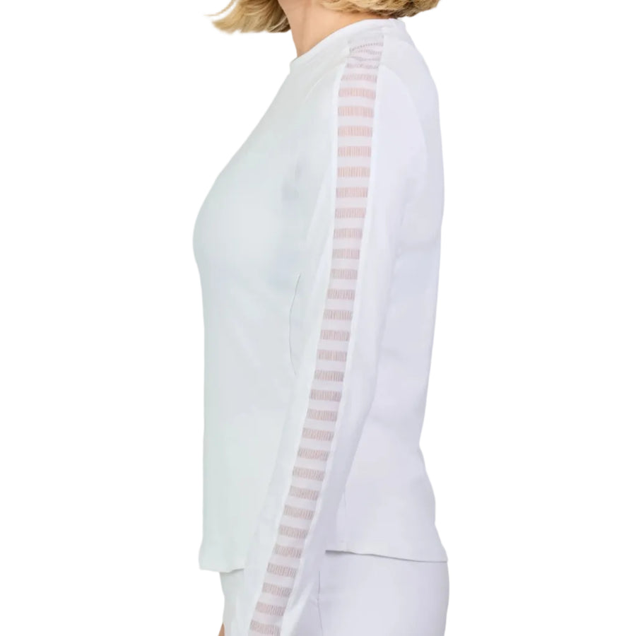 Sofibella White Stripes Women's Long Sleeve