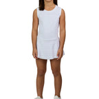 Sofibella White Stripe Girls Skort