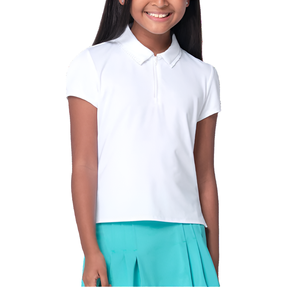 Lucky In Love Pleated Polo Short Sleeve