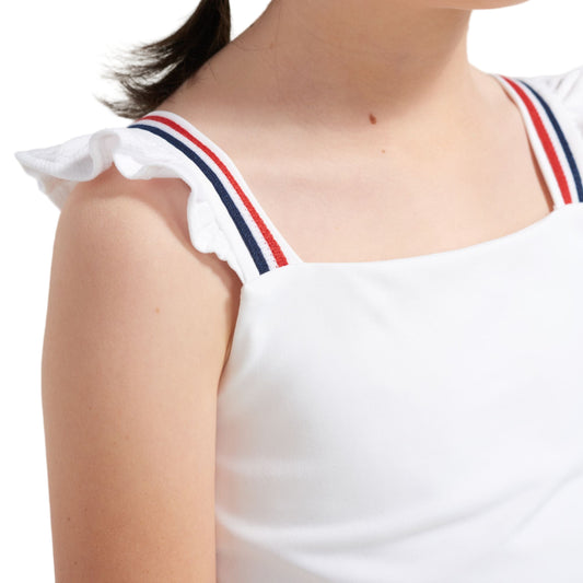 Loeuf Poche Baseline Cami Flutter Girls Tennis Tank
