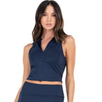 Lucky In Love Hip Fit Women's Polo Tank