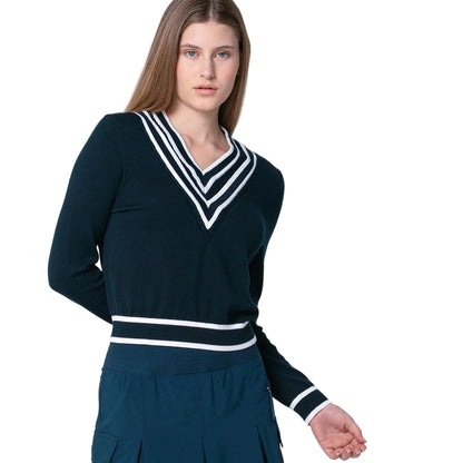 Lucky In Love Victory V-neck Sweater