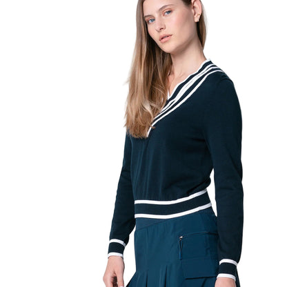 Lucky In Love Victory V-neck Sweater