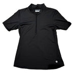 Lija Sly Zip Mock Tee Women's Short Sleeve
