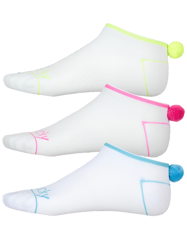 Lucky In Love Pom Pom Socks - 3-Pack