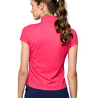 Lija Sly Zip Mock Tee Women's Short Sleeve