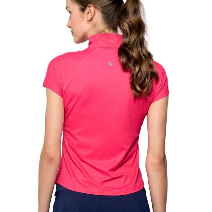 Lija Sly Zip Mock Tee Women's Short Sleeve
