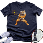 Tiger On The Court T-Shirt