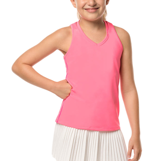 Lucky In Love Girls Tennis Tank Top