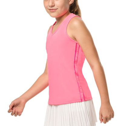 Lucky In Love Girls Tennis Tank Top