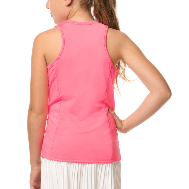 Lucky In Love Girls Tennis Tank Top