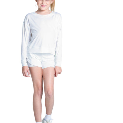 Lucky In Love Long Sleeve Girls Tennis Top
