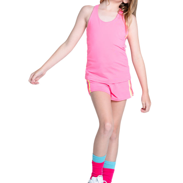 Lucky In Love Girls Tennis Tank Top