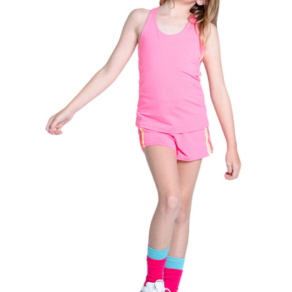 Lucky In Love Girls Tennis Tank Top