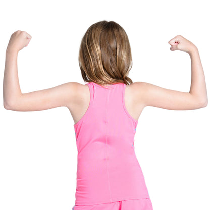 Lucky In Love Girls Tennis Tank Top