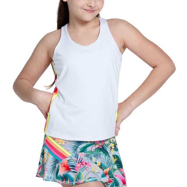 Lucky In Love Girls Tennis Tank Top