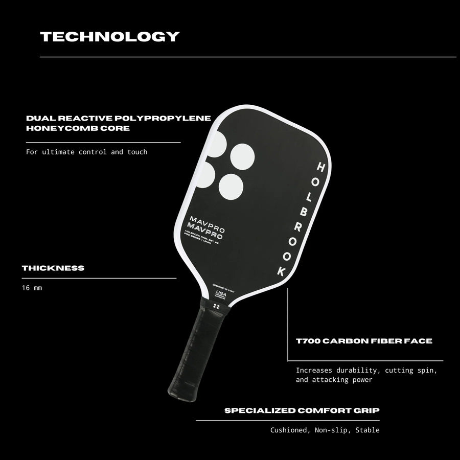 Holbrook Pro Series Mav Pro 2.0 Pickleball Paddle