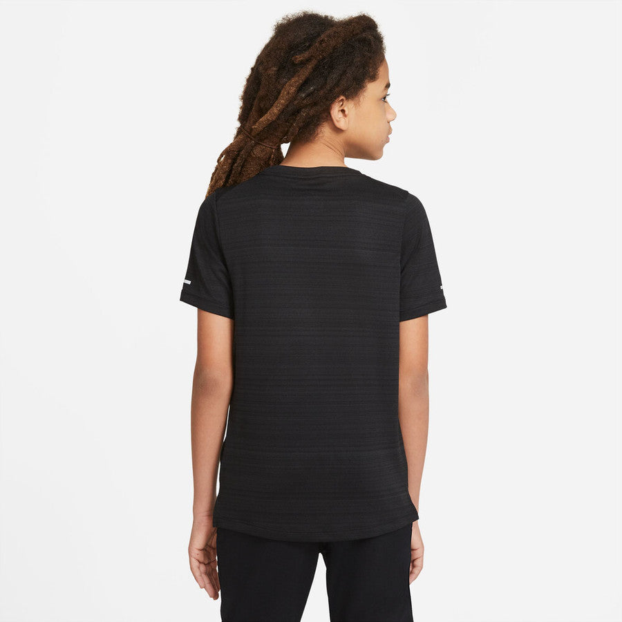 Nike Dri-Fit Miler Crew Short Sleeve Boys Tennis Top