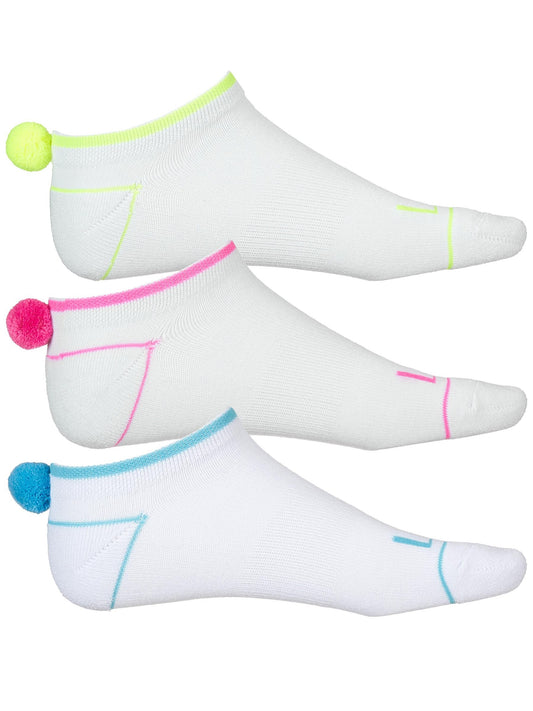 Lucky In Love Pom Pom Socks - 3-Pack